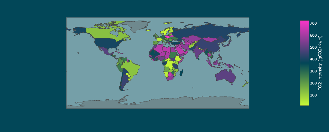 carbon intensity carbon_map